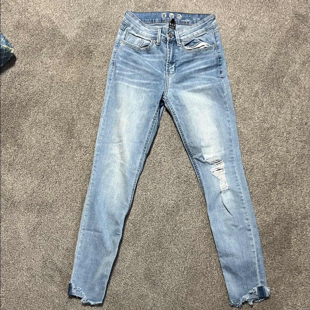Rewash Light Blue Distressed Skinny Jeans